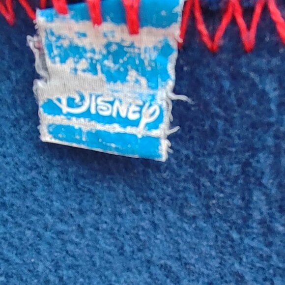 Vintage Disney Mickey Mouse Fleece Throw Blanket  47" x 58"  Carnival Stripe - Picture 8 of 9
